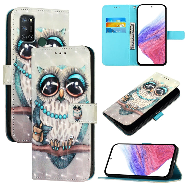 3D Painting Horizontal Flip Leather Phone Case, For Realme C20 / C11 2021 / C21, For Realme C21Y, For Realme C25 / C25s / C15 / C12 / 7i Global, For Realme 8 4G / 8 Pro 4G, For Realme GT 5G / GT Neo 5G, For Realme C17 / 7i