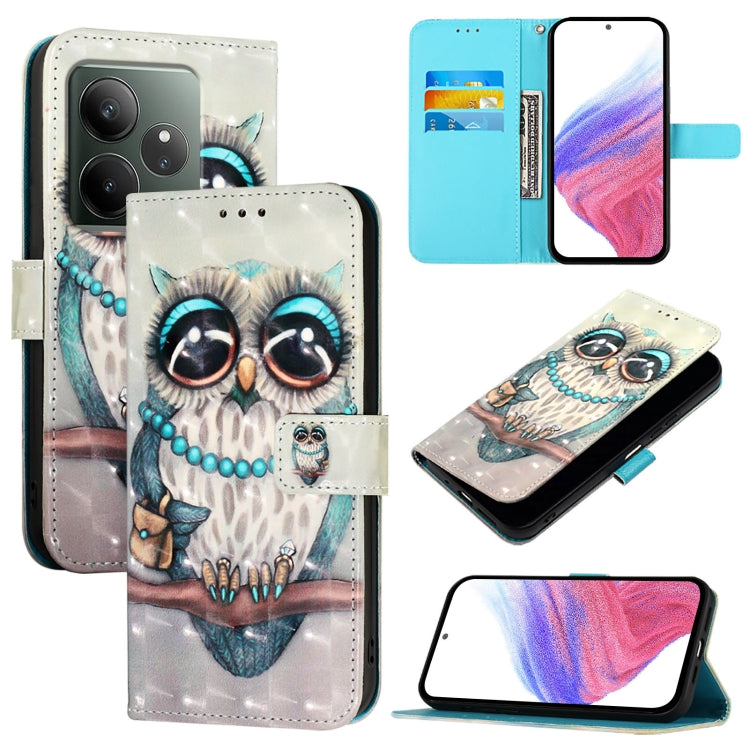 3D Painting Horizontal Flip Leather Phone Case, For Realme GT 6 5G Global / GT 6T 5G Global, For Realme 12+ / Narzo 70 Pro 5G India, For Realme 12 5G Global, For Realme Note 50 / C51 / C53 / Narzo N53, For Realme 12 Pro / Realme 12 Pro+                ...