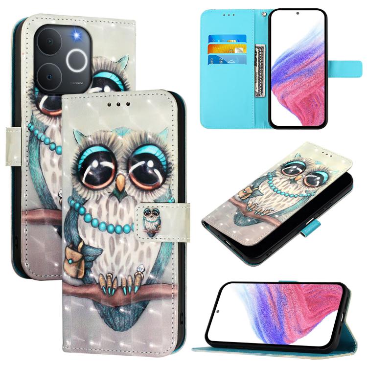 3D Painting Horizontal Flip Leather Phone Case, For Realme 16 Pro+ 5G, For Realme 16 Pro 5G, For Realme C71 4G India / Note 70 4G, For Realme C85 5G / 15x 5G India, For Realme C71 4G Global, For Realme 14 Pro+ 5G, For Realme 14 Pro 5G                  ...