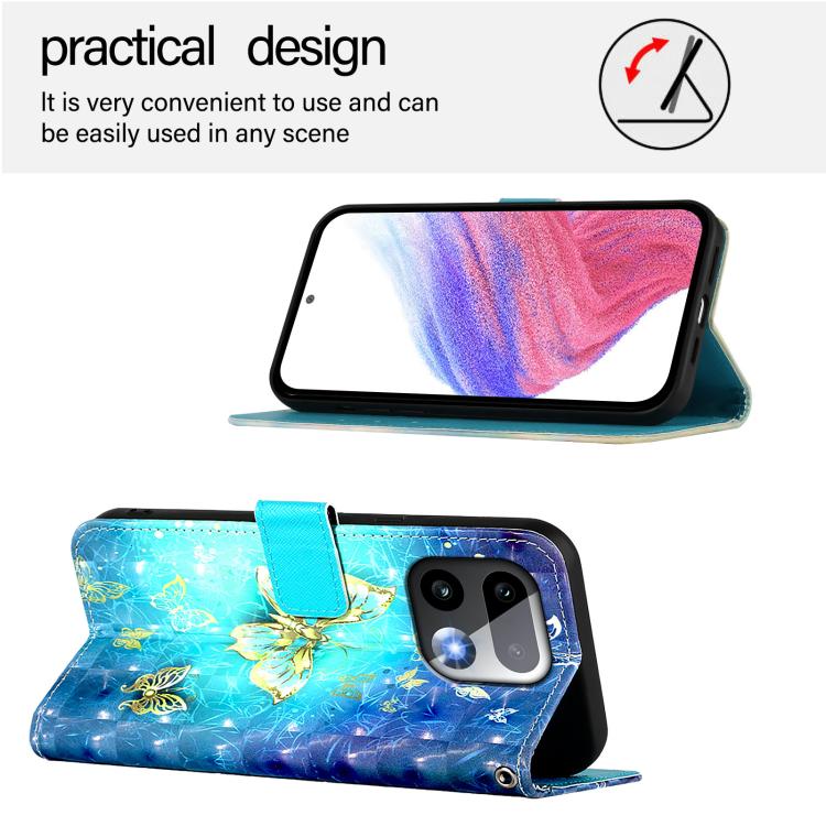 3D Painting Horizontal Flip Leather Phone Case, For Realme 16 Pro+ 5G, For Realme 16 Pro 5G, For Realme C71 4G India / Note 70 4G, For Realme C85 5G / 15x 5G India, For Realme C71 4G Global, For Realme 14 Pro+ 5G, For Realme 14 Pro 5G                  ...