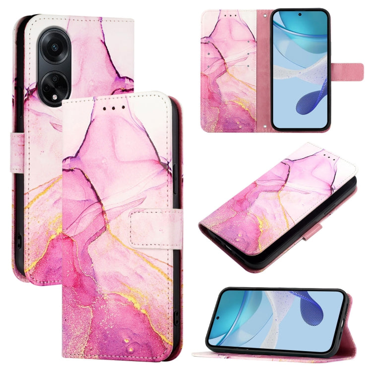 PT003 Marble Pattern Flip Leather Phone Case
