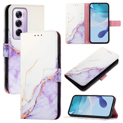 PT003 Marble Pattern Flip Leather Phone Case