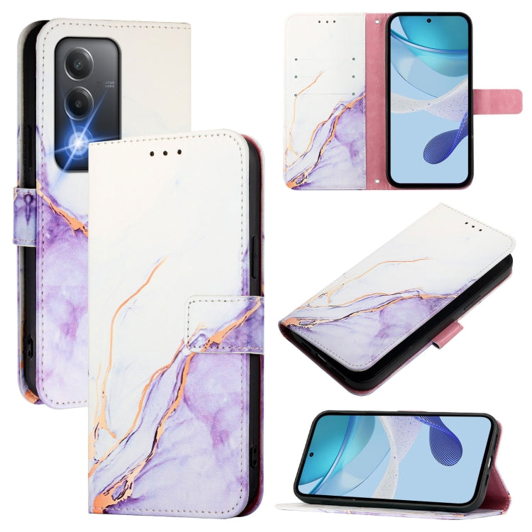 PT003 Marble Pattern Flip Leather Phone Case