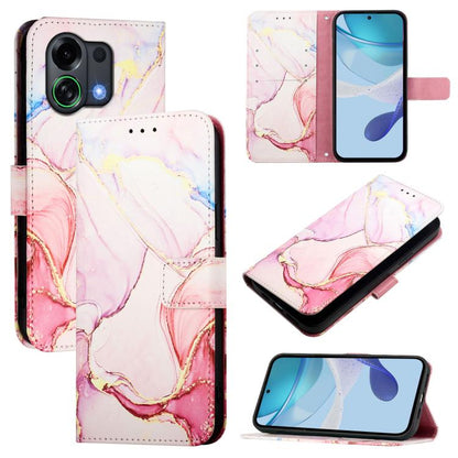 PT003 Marble Pattern Flip Leather Phone Case