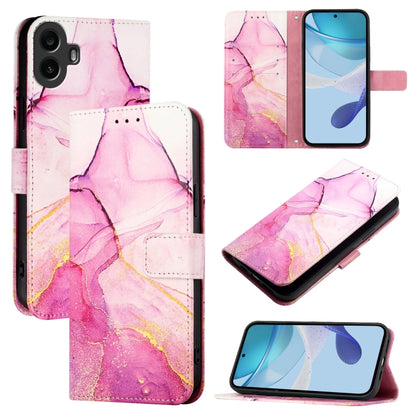 PT003 Marble Pattern Flip Leather Phone Case, For Nothing Phone 4a Pro, For Nothing Phone 4a, For Nothing CMF Phone 1, For Nothing Phone 2a