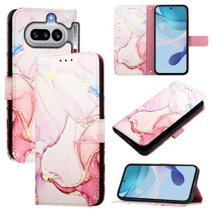 PT003 Marble Pattern Flip Leather Phone Case, For Nothing Phone 4a Pro, For Nothing Phone 4a, For Nothing CMF Phone 1, For Nothing Phone 2a