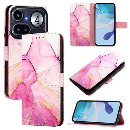 PT003 Marble Pattern Flip Leather Phone Case, For Nothing Phone 4a Pro, For Nothing Phone 4a, For Nothing CMF Phone 1, For Nothing Phone 2a