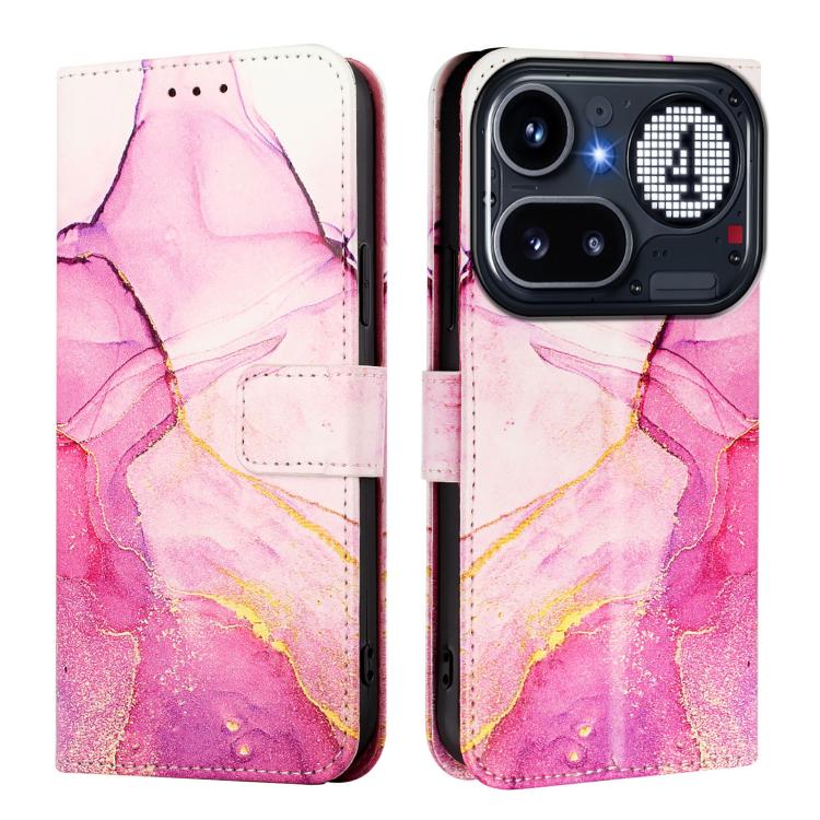 PT003 Marble Pattern Flip Leather Phone Case, For Nothing Phone 4a Pro, For Nothing Phone 4a, For Nothing CMF Phone 1, For Nothing Phone 2a