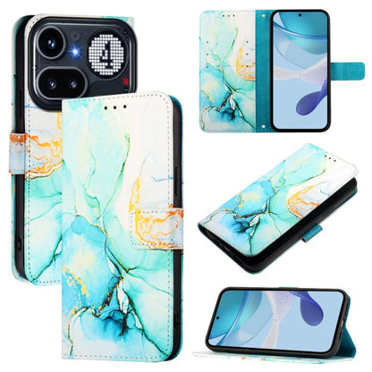 PT003 Marble Pattern Flip Leather Phone Case, For Nothing Phone 4a Pro, For Nothing Phone 4a, For Nothing CMF Phone 1, For Nothing Phone 2a