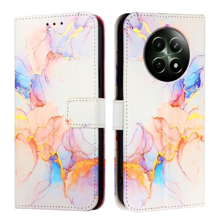 PT003 Marble Pattern Flip Leather Phone Case, For Realme 16 Pro+ 5G, For Realme 16 Pro 5G, For Realme C71 4G India / Note 70 4G, For Realme C85 5G / 15x 5G India, For Realme P4 Pro 5G, For Realme P4, For Realme 15T 5G Global                            ...