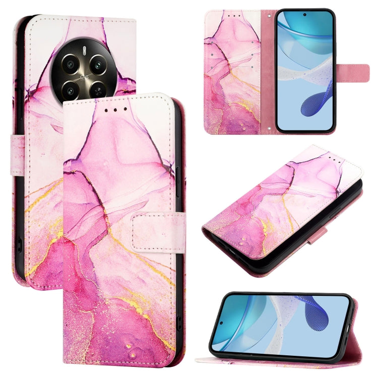 PT003 Marble Pattern Flip Leather Phone Case, For Realme 16 Pro+ 5G, For Realme 16 Pro 5G, For Realme C71 4G India / Note 70 4G, For Realme C85 5G / 15x 5G India, For Realme P4 Pro 5G, For Realme P4, For Realme 15T 5G Global                            ...