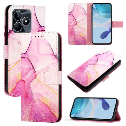 PT003 Marble Pattern Flip Leather Phone Case, For Realme 16 Pro+ 5G, For Realme 16 Pro 5G, For Realme C71 4G India / Note 70 4G, For Realme C85 5G / 15x 5G India, For Realme P4 Pro 5G, For Realme P4, For Realme 15T 5G Global                            ...