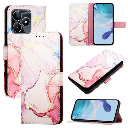 PT003 Marble Pattern Flip Leather Phone Case, For Realme 16 Pro+ 5G, For Realme 16 Pro 5G, For Realme C71 4G India / Note 70 4G, For Realme C85 5G / 15x 5G India, For Realme P4 Pro 5G, For Realme P4, For Realme 15T 5G Global                            ...