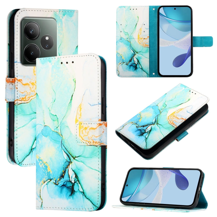 PT003 Marble Pattern Flip Leather Phone Case, For Realme 16 Pro+ 5G, For Realme 16 Pro 5G, For Realme C71 4G India / Note 70 4G, For Realme C85 5G / 15x 5G India, For Realme P4 Pro 5G, For Realme P4, For Realme 15T 5G Global                            ...