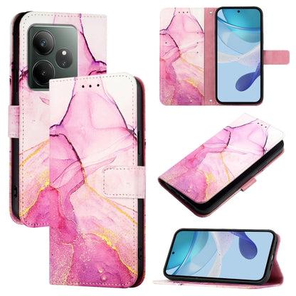 PT003 Marble Pattern Flip Leather Phone Case, For Realme 16 Pro+ 5G, For Realme 16 Pro 5G, For Realme C71 4G India / Note 70 4G, For Realme C85 5G / 15x 5G India, For Realme P4 Pro 5G, For Realme P4, For Realme 15T 5G Global                            ...