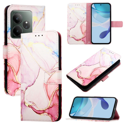 PT003 Marble Pattern Flip Leather Phone Case, For Realme 16 Pro+ 5G, For Realme 16 Pro 5G, For Realme C71 4G India / Note 70 4G, For Realme C85 5G / 15x 5G India, For Realme P4 Pro 5G, For Realme P4, For Realme 15T 5G Global                            ...
