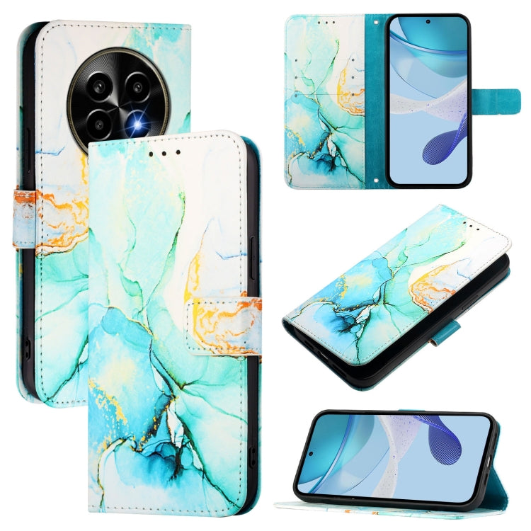 PT003 Marble Pattern Flip Leather Phone Case, For Realme 16 Pro+ 5G, For Realme 16 Pro 5G, For Realme C71 4G India / Note 70 4G, For Realme C85 5G / 15x 5G India, For Realme P4 Pro 5G, For Realme P4, For Realme 15T 5G Global                            ...