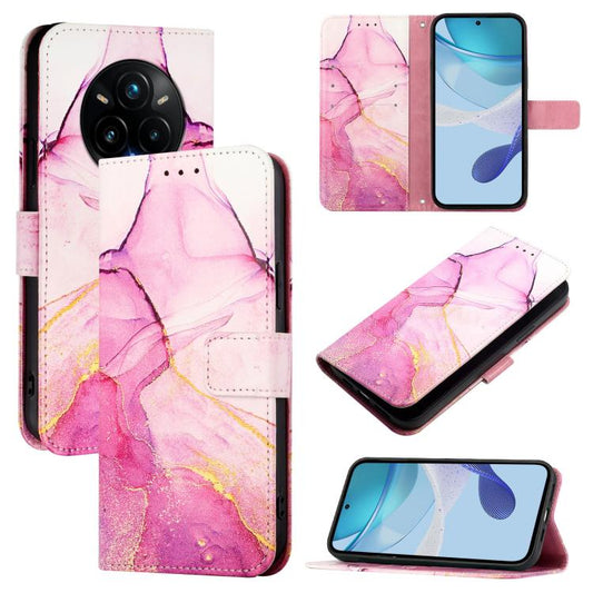 PT003 Marble Pattern Flip Leather Phone Case, For Realme 14 Pro+ 5G, For Realme 14 Pro 5G, For Realme GT 7 Pro, For Realme 13 Pro 5G / 13 Pro+ 5G, For Realme GT 6 5G Global, For Realme GT 6T 5G Global, For Realme 12+ 5G Global / Narzo 70 Pro India     ...