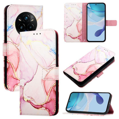 PT003 Marble Pattern Flip Leather Phone Case, For Realme 16 Pro+ 5G, For Realme 16 Pro 5G, For Realme C71 4G India / Note 70 4G, For Realme C85 5G / 15x 5G India, For Realme P4 Pro 5G, For Realme P4, For Realme 15T 5G Global                            ...