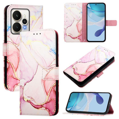 PT003 Marble Pattern Flip Leather Phone Case, For Realme 16 Pro+ 5G, For Realme 16 Pro 5G, For Realme C71 4G India / Note 70 4G, For Realme C85 5G / 15x 5G India, For Realme P4 Pro 5G, For Realme P4, For Realme 15T 5G Global                            ...