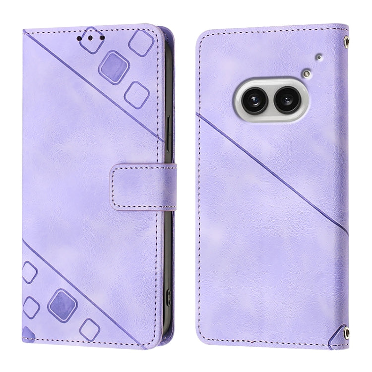Skin-feel Embossed Leather Phone Case, For Nothing Phone 4a Pro, For Nothing Phone 4a, For Nothing CMF Phone 1, For Nothing Phone 2a