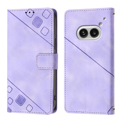 Skin-feel Embossed Leather Phone Case, For Nothing Phone 4a Pro, For Nothing Phone 4a, For Nothing CMF Phone 1, For Nothing Phone 2a