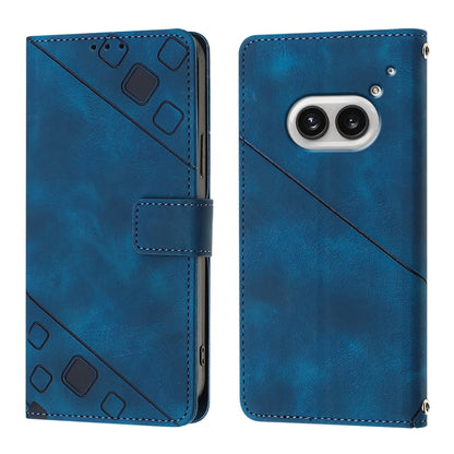 Skin-feel Embossed Leather Phone Case, For Nothing Phone 4a Pro, For Nothing Phone 4a, For Nothing CMF Phone 1, For Nothing Phone 2a
