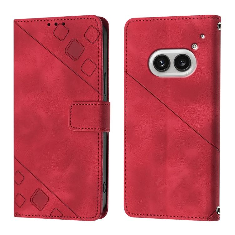 Skin-feel Embossed Leather Phone Case, For Nothing Phone 4a Pro, For Nothing Phone 4a, For Nothing CMF Phone 1, For Nothing Phone 2a
