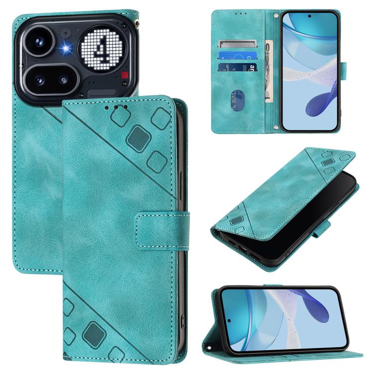 Skin-feel Embossed Leather Phone Case, For Nothing Phone 4a Pro, For Nothing Phone 4a, For Nothing CMF Phone 1, For Nothing Phone 2a