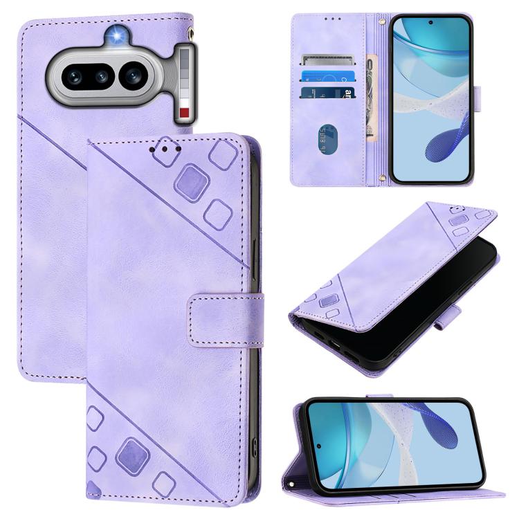Skin-feel Embossed Leather Phone Case, For Nothing Phone 4a Pro, For Nothing Phone 4a, For Nothing CMF Phone 1, For Nothing Phone 2a