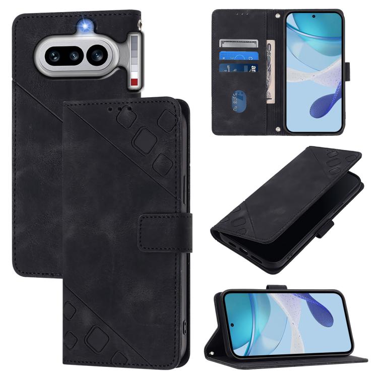 Skin-feel Embossed Leather Phone Case, For Nothing Phone 4a Pro, For Nothing Phone 4a, For Nothing CMF Phone 1, For Nothing Phone 2a