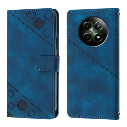 Skin-feel Embossed Leather Phone Case, For Realme 14 5G Global / P3 5G India, For Realme 14 Pro+ 5G, For Realme 14 Pro 5G, For Realme GT 7 Pro 5G, For Realme 13 Pro 5G / 13 Pro+ 5G, For Realme GT 6 5G Global, For Realme GT 6T 5G Global                 ...