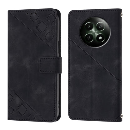 Skin-feel Embossed Leather Phone Case, For Realme 14 5G Global / P3 5G India, For Realme 14 Pro+ 5G, For Realme 14 Pro 5G, For Realme GT 7 Pro 5G, For Realme 13 Pro 5G / 13 Pro+ 5G, For Realme GT 6 5G Global, For Realme GT 6T 5G Global                 ...