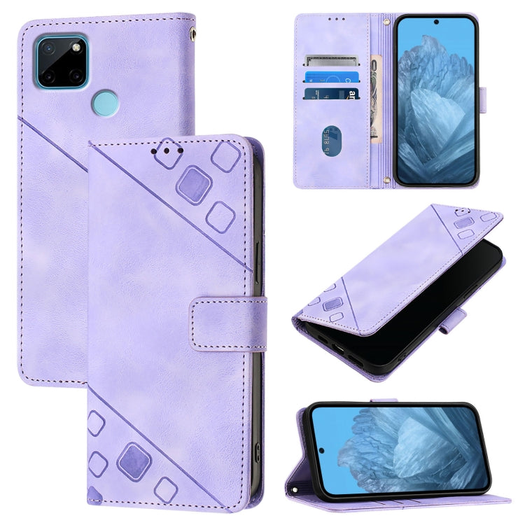 Skin-feel Embossed Leather Phone Case, For Realme 11 4G Global, For Realme GT5 240W / Realme GT5, For Realme Narzo 60 Pro Global, For Realme C65 4G Global, For Realme GT Neo 3T, For Realme Narzo 50 5G / Realme V23, For Realme 8 5G / Realme 9 5G India  ...
