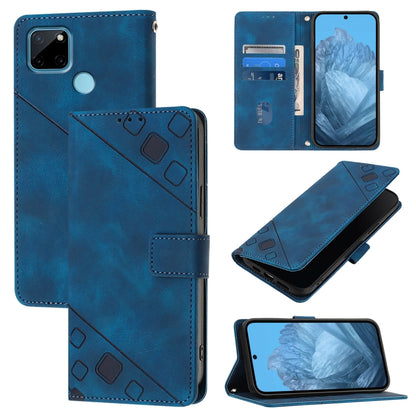 Skin-feel Embossed Leather Phone Case, For Realme 11 4G Global, For Realme GT5 240W / Realme GT5, For Realme Narzo 60 Pro Global, For Realme C65 4G Global, For Realme GT Neo 3T, For Realme Narzo 50 5G / Realme V23, For Realme 8 5G / Realme 9 5G India  ...