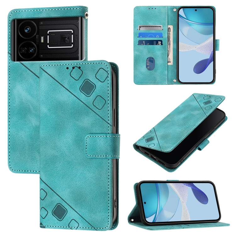 Skin-feel Embossed Leather Phone Case, For Realme 11 4G Global, For Realme GT5 240W / Realme GT5, For Realme Narzo 60 Pro Global, For Realme C65 4G Global, For Realme GT Neo 3T, For Realme Narzo 50 5G / Realme V23, For Realme 8 5G / Realme 9 5G India  ...