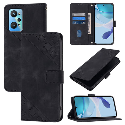 Skin-feel Embossed Leather Phone Case, For Realme 11 4G Global, For Realme GT5 240W / Realme GT5, For Realme Narzo 60 Pro Global, For Realme C65 4G Global, For Realme GT Neo 3T, For Realme Narzo 50 5G / Realme V23, For Realme 8 5G / Realme 9 5G India  ...