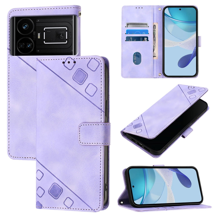 Skin-feel Embossed Leather Phone Case, For Realme 11 4G Global, For Realme GT5 240W / Realme GT5, For Realme Narzo 60 Pro Global, For Realme C65 4G Global, For Realme GT Neo 3T, For Realme Narzo 50 5G / Realme V23, For Realme 8 5G / Realme 9 5G India  ...