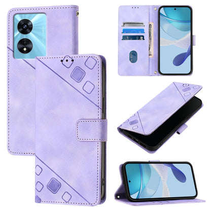 Skin-feel Embossed Leather Phone Case, For Realme 11 4G Global, For Realme GT5 240W / Realme GT5, For Realme Narzo 60 Pro Global, For Realme C65 4G Global, For Realme GT Neo 3T, For Realme Narzo 50 5G / Realme V23, For Realme 8 5G / Realme 9 5G India  ...