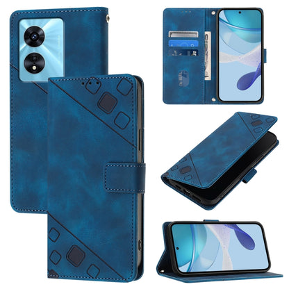 Skin-feel Embossed Leather Phone Case, For Realme 11 4G Global, For Realme GT5 240W / Realme GT5, For Realme Narzo 60 Pro Global, For Realme C65 4G Global, For Realme GT Neo 3T, For Realme Narzo 50 5G / Realme V23, For Realme 8 5G / Realme 9 5G India  ...