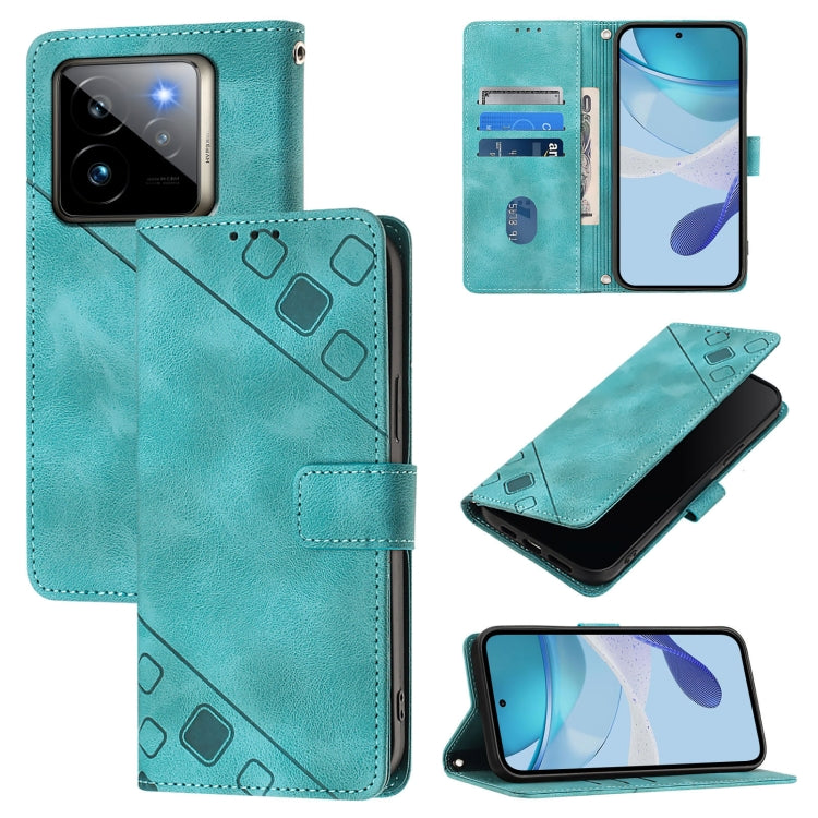 Skin-feel Embossed Leather Phone Case, For Realme 14 5G Global / P3 5G India, For Realme 14 Pro+ 5G, For Realme 14 Pro 5G, For Realme GT 7 Pro 5G, For Realme 13 Pro 5G / 13 Pro+ 5G, For Realme GT 6 5G Global, For Realme GT 6T 5G Global                 ...