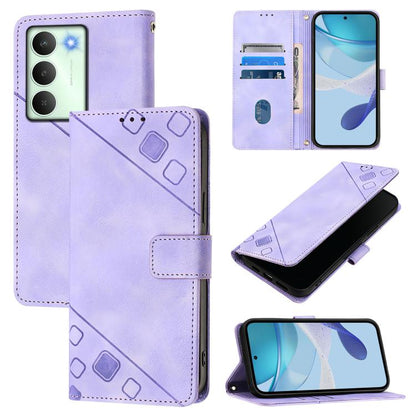 Skin-feel Embossed Leather Phone Case, For Realme 16T 5G Global, For Realme C100 5G / C85 5G Global, For Realme 16 Pro+ 5G Global, For Realme 16 Pro 5G Global, For Realme P4x 5G / OnePlus Nord CE6 Lite, For Realme Note 70 4G / 70T 4G                   ...