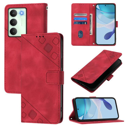 Skin-feel Embossed Leather Phone Case, For Realme 16T 5G Global, For Realme C100 5G / C85 5G Global, For Realme 16 Pro+ 5G Global, For Realme 16 Pro 5G Global, For Realme P4x 5G / OnePlus Nord CE6 Lite, For Realme Note 70 4G / 70T 4G                   ...