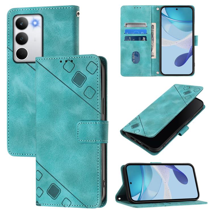 Skin-feel Embossed Leather Phone Case, For Realme 16T 5G Global, For Realme C100 5G / C85 5G Global, For Realme 16 Pro+ 5G Global, For Realme 16 Pro 5G Global, For Realme P4x 5G / OnePlus Nord CE6 Lite, For Realme Note 70 4G / 70T 4G                   ...