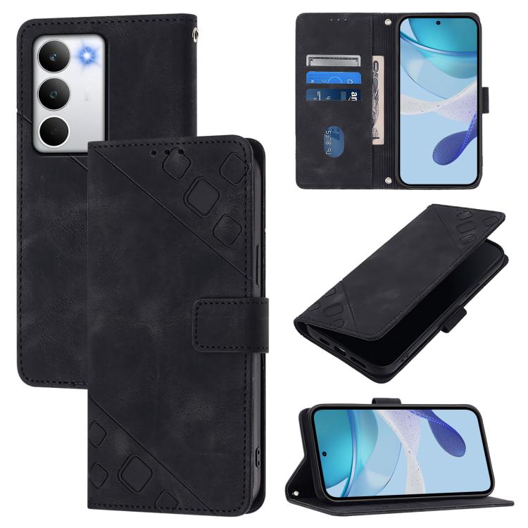 Skin-feel Embossed Leather Phone Case, For Realme 16T 5G Global, For Realme C100 5G / C85 5G Global, For Realme 16 Pro+ 5G Global, For Realme 16 Pro 5G Global, For Realme P4x 5G / OnePlus Nord CE6 Lite, For Realme Note 70 4G / 70T 4G                   ...