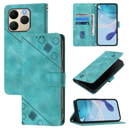 Skin-feel Embossed Leather Phone Case, For Realme 16T 5G Global, For Realme C100 5G / C85 5G Global, For Realme 16 Pro+ 5G Global, For Realme 16 Pro 5G Global, For Realme P4x 5G / OnePlus Nord CE6 Lite, For Realme Note 70 4G / 70T 4G                   ...