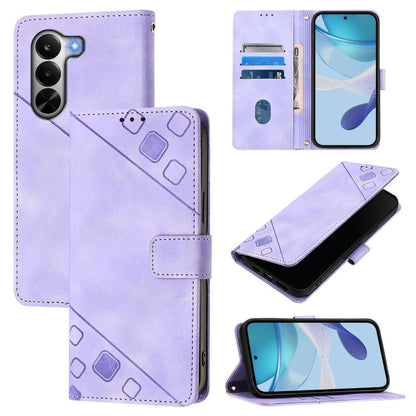 Skin-feel Embossed Leather Phone Case, For Realme 16T 5G Global, For Realme C100 5G / C85 5G Global, For Realme 16 Pro+ 5G Global, For Realme 16 Pro 5G Global, For Realme P4x 5G / OnePlus Nord CE6 Lite, For Realme Note 70 4G / 70T 4G                   ...