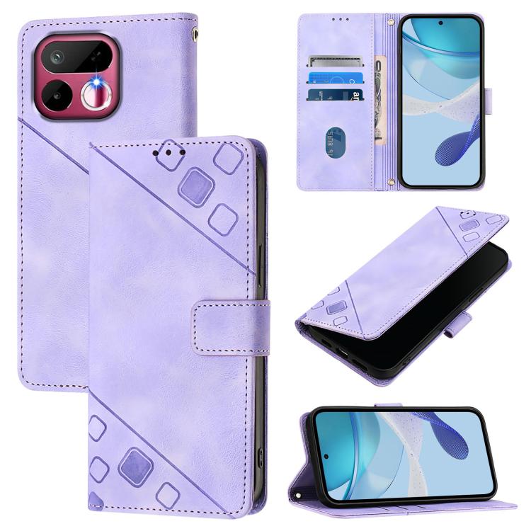 Skin-feel Embossed Leather Phone Case, For Realme 16T 5G Global, For Realme C100 5G / C85 5G Global, For Realme 16 Pro+ 5G Global, For Realme 16 Pro 5G Global, For Realme P4x 5G / OnePlus Nord CE6 Lite, For Realme Note 70 4G / 70T 4G                   ...