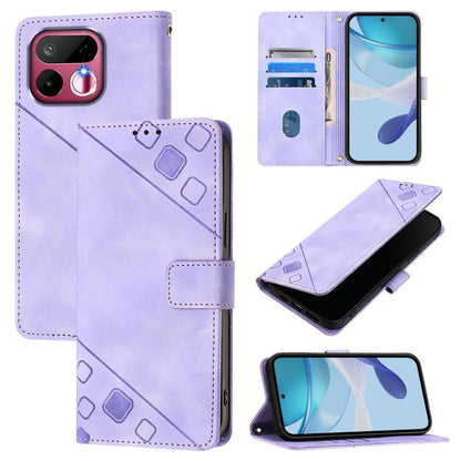 Skin-feel Embossed Leather Phone Case, For Realme 16T 5G Global, For Realme C100 5G / C85 5G Global, For Realme 16 Pro+ 5G Global, For Realme 16 Pro 5G Global, For Realme P4x 5G / OnePlus Nord CE6 Lite, For Realme Note 70 4G / 70T 4G                   ...