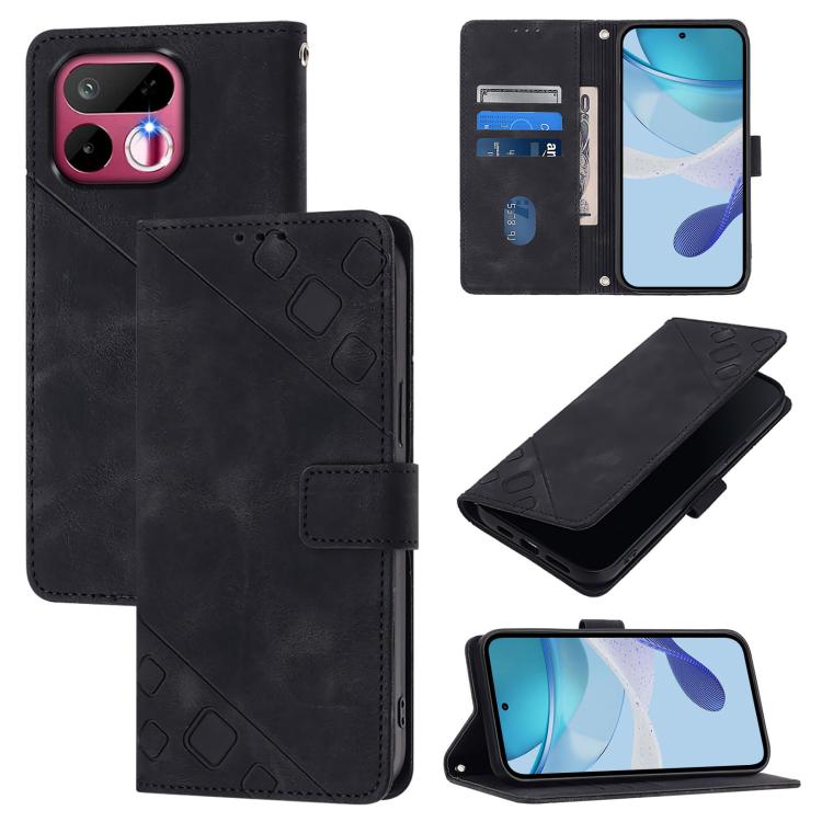 Skin-feel Embossed Leather Phone Case, For Realme 16T 5G Global, For Realme C100 5G / C85 5G Global, For Realme 16 Pro+ 5G Global, For Realme 16 Pro 5G Global, For Realme P4x 5G / OnePlus Nord CE6 Lite, For Realme Note 70 4G / 70T 4G                   ...